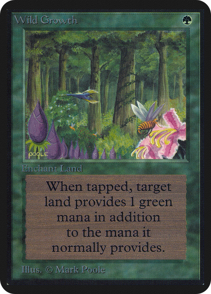 Magic: The Gathering - Wild Growth - Limited Edition Alpha