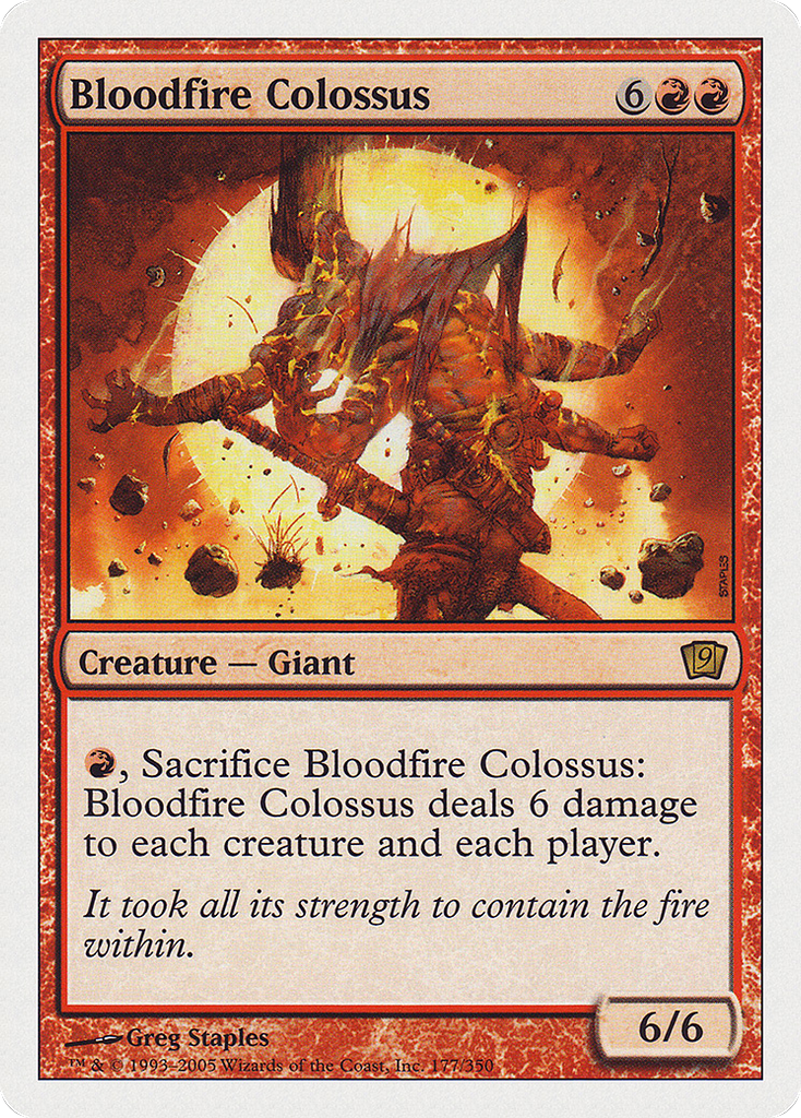 Magic: The Gathering - Bloodfire Colossus - Ninth Edition