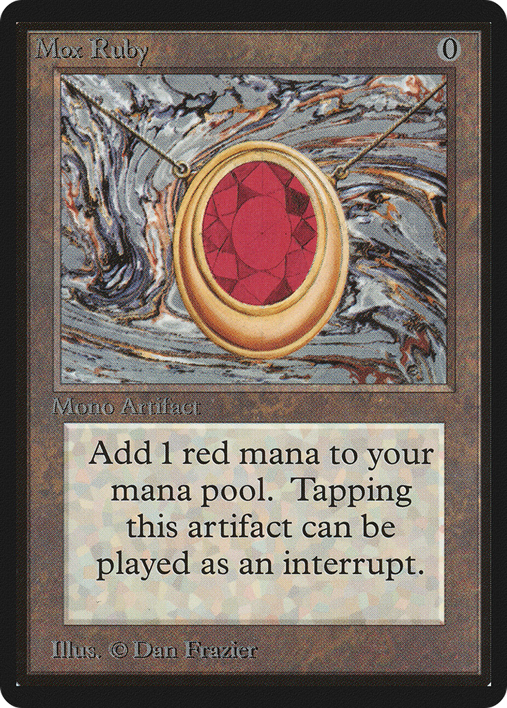 Magic: The Gathering - Mox Ruby - Limited Edition Beta