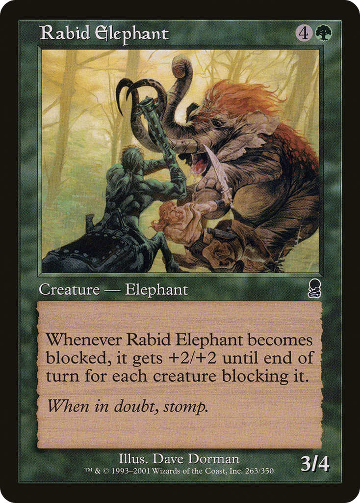 Magic: The Gathering - Rabid Elephant - Odyssey