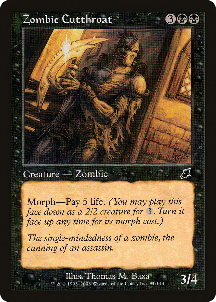 Magic: The Gathering - Zombie Cutthroat - Scourge