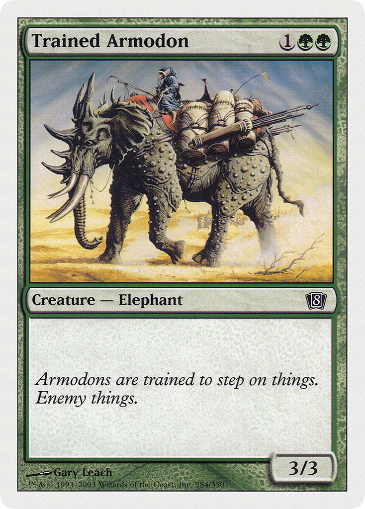 Magic: The Gathering - Trained Armodon - Eighth Edition