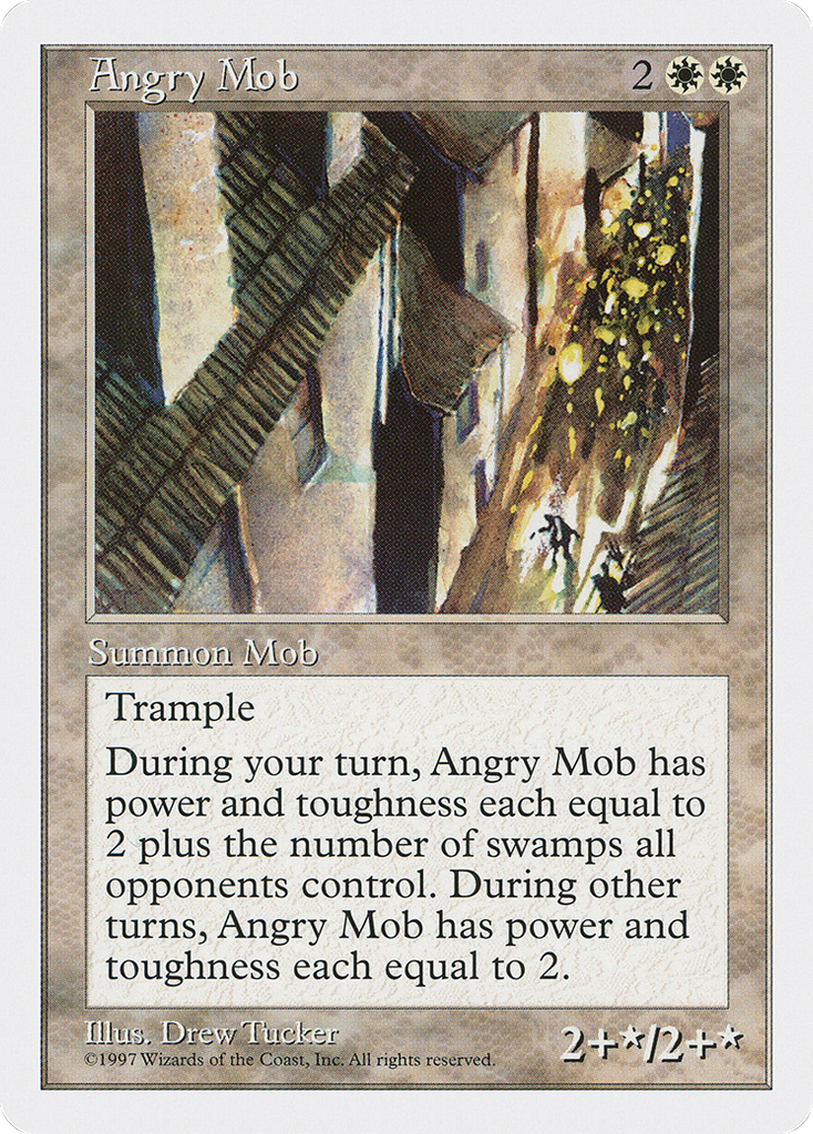 Magic: The Gathering - Angry Mob - Fifth Edition
