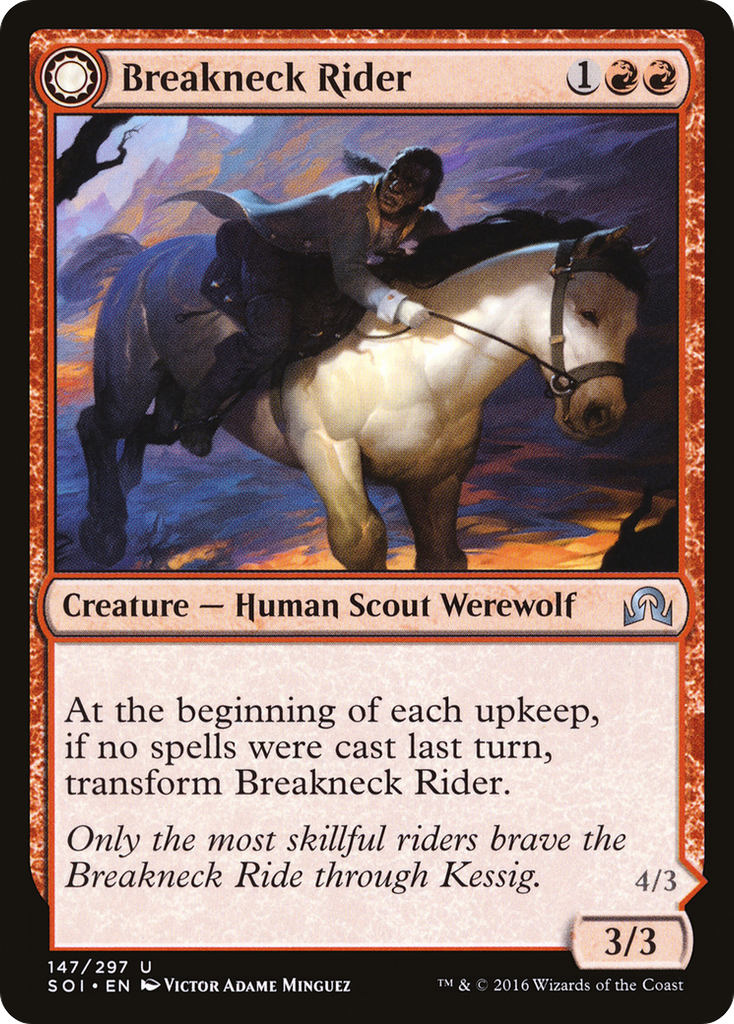 Magic: The Gathering - Breakneck Rider // Neck Breaker - Shadows over Innistrad