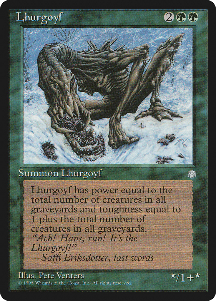 Magic: The Gathering - Lhurgoyf - Ice Age