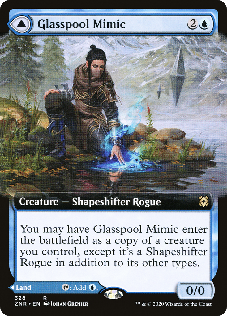 Magic: The Gathering - Glasspool Mimic // Glasspool Shore - Zendikar Rising