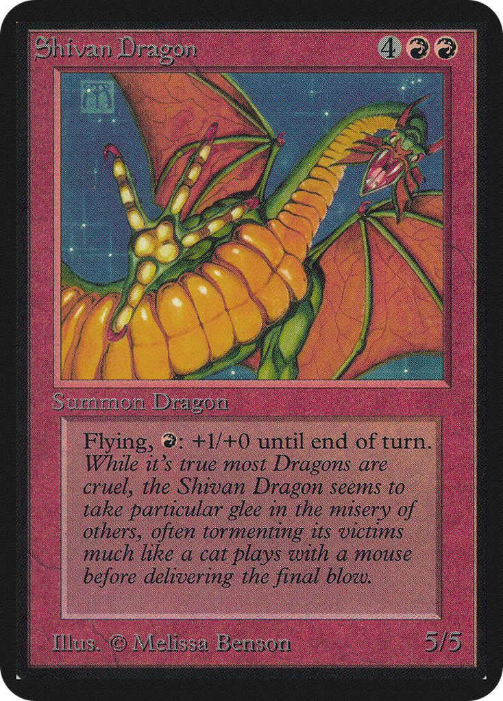 Magic: The Gathering - Shivan Dragon - Limited Edition Alpha