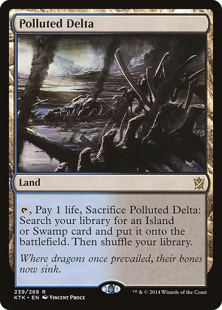 Magic: The Gathering - Polluted Delta - Khans of Tarkir