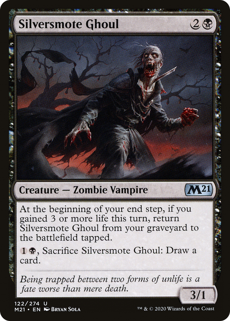 Magic: The Gathering - Silversmote Ghoul - Core Set 2021