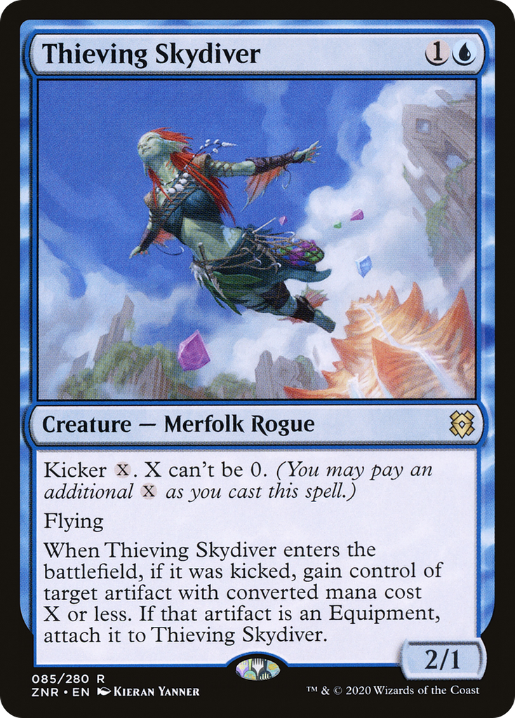 Magic: The Gathering - Thieving Skydiver Foil - Zendikar Rising