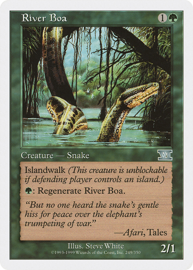 Magic: The Gathering - River Boa - Classic Sixth Edition